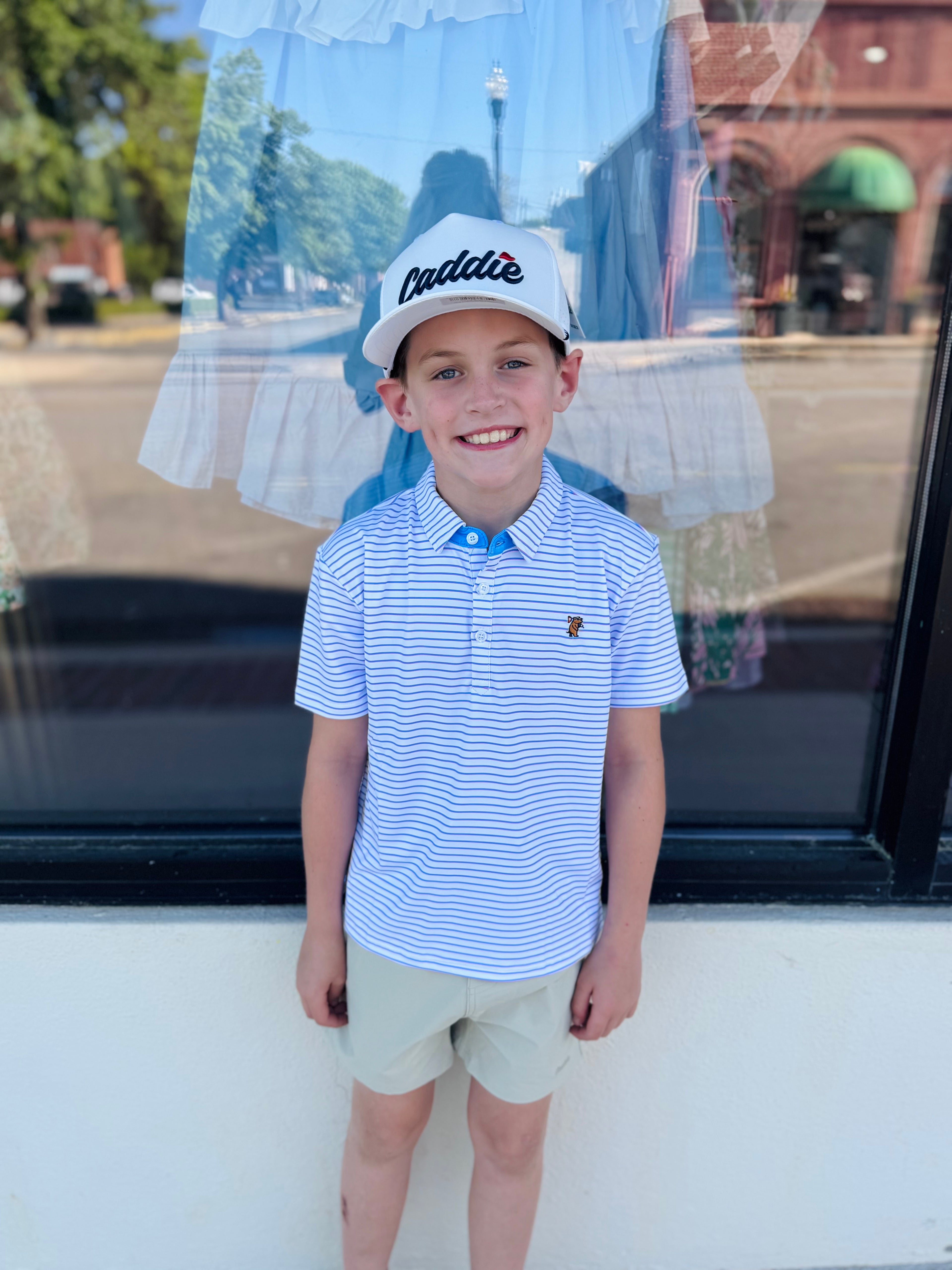 Youth Range Polo pink/blue