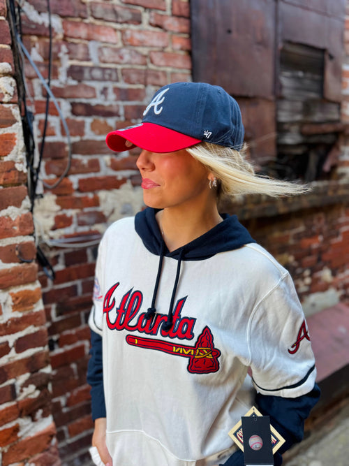 Atlanta Braves Cooperstown Whitewash Trifecta Shortstop Pullover