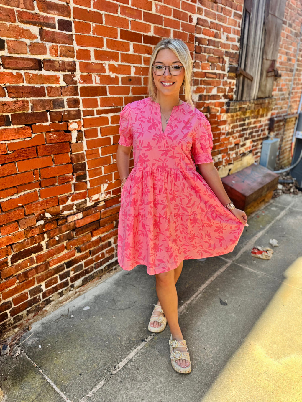 Mina Printed Dress