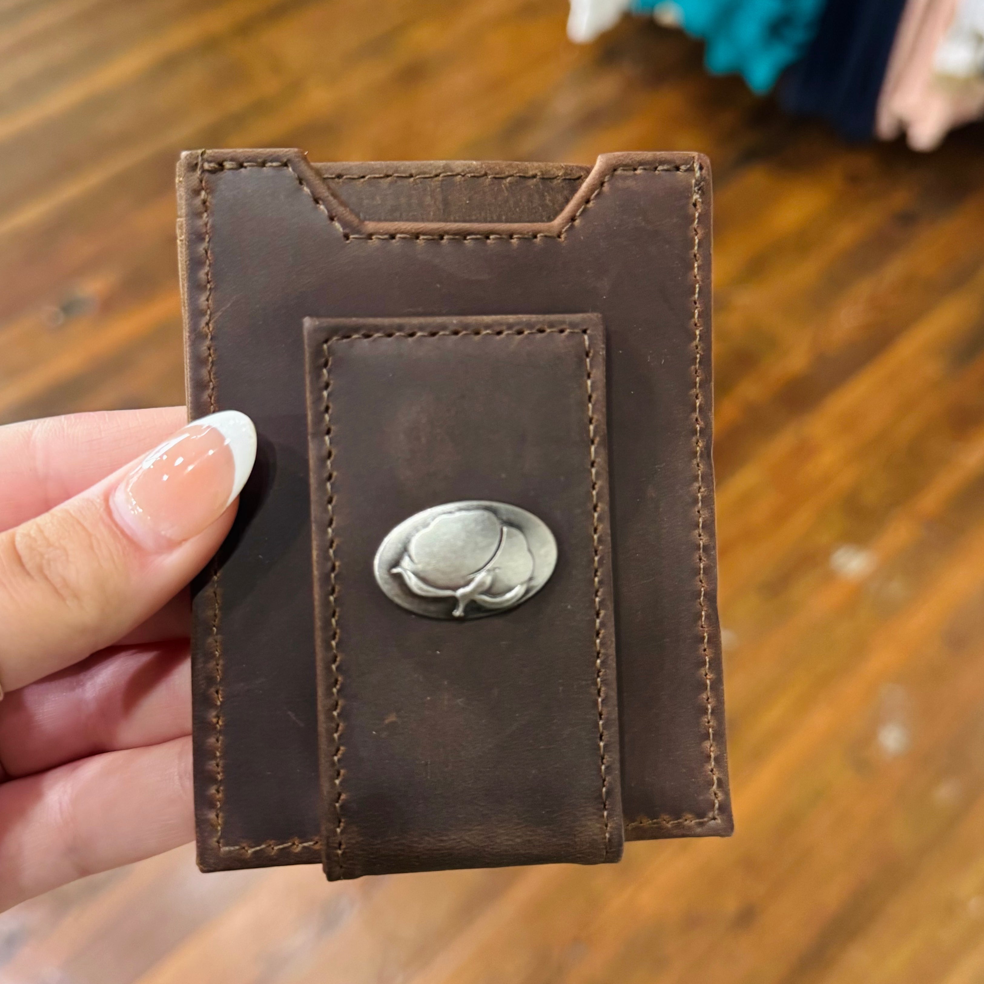 Light Brown Crazy Horse Front Pocket Wallet