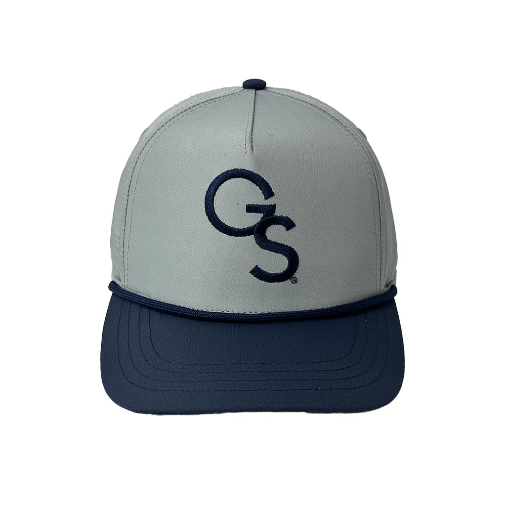 GS 5 Panel Perf Hat - Gray & Navy