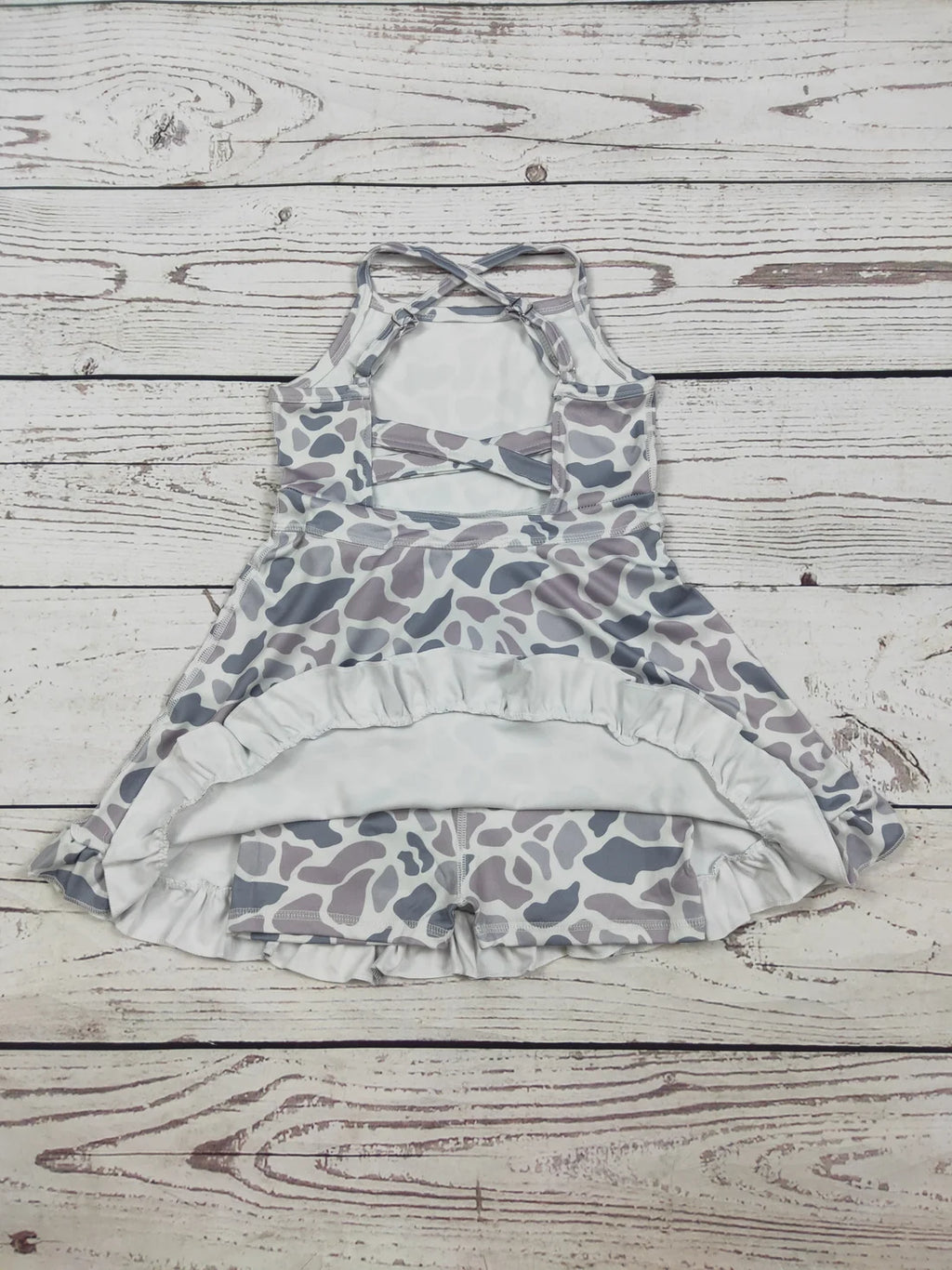 Baby Girls Camo Printed Athletic Dress