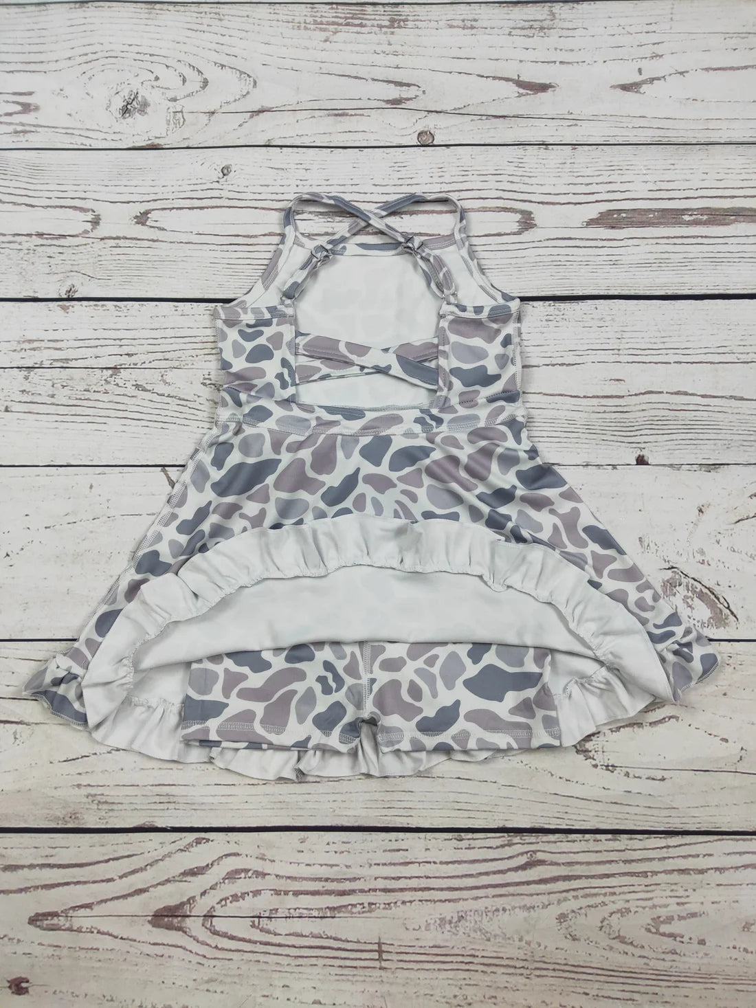 Baby Girls Camo Printed Athletic Dress