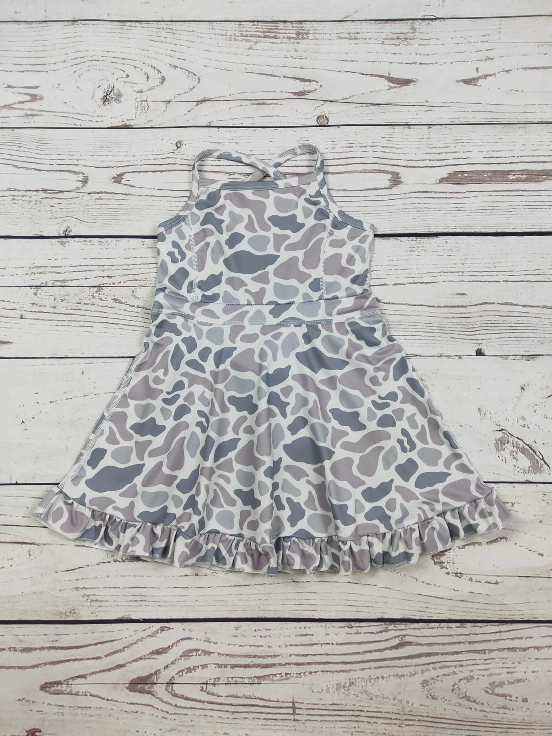 Baby Girls Camo Printed Athletic Dress