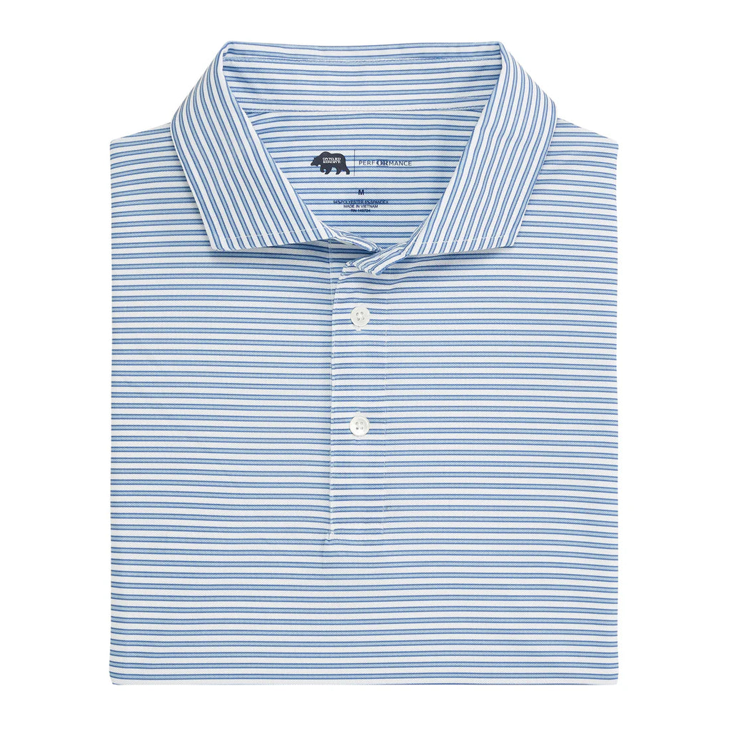 Guide Stripe Performance Pique Polo Endless Sky