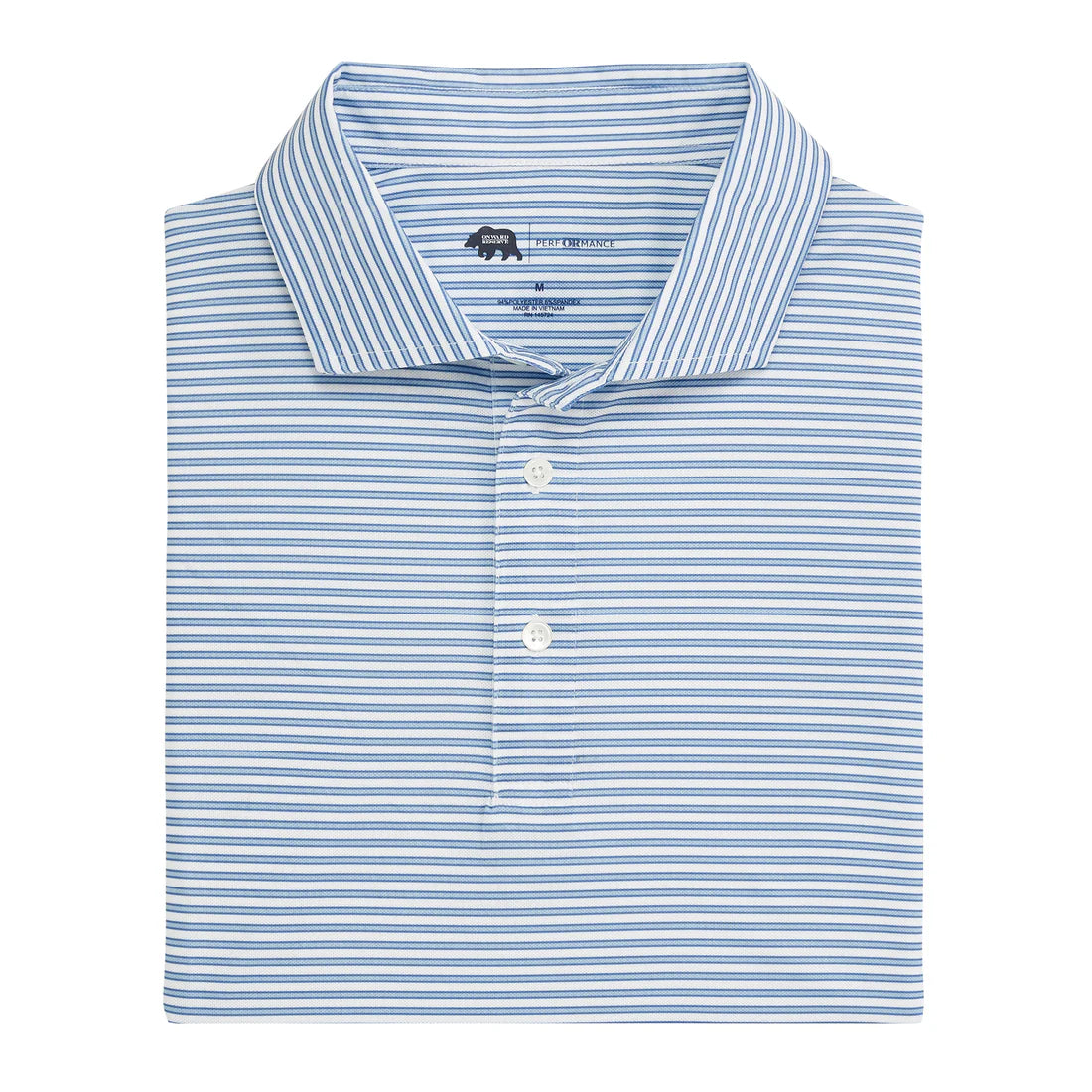 Guide Stripe Performance Pique Polo Endless Sky