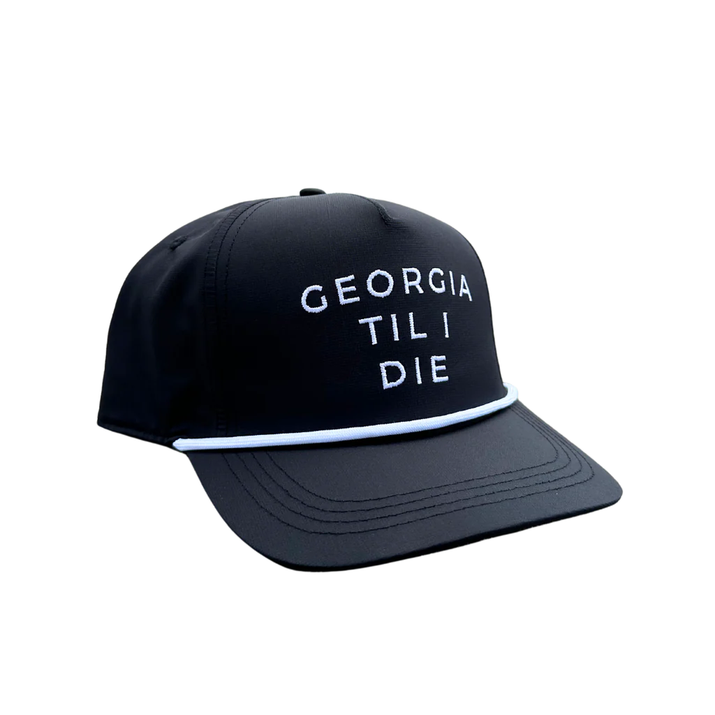 Georgia Til I Die 5 Panel Perf Hat- Black