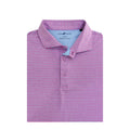 Performance 4 way Stretch Heather Stripe Polo Mulberry/Serenity