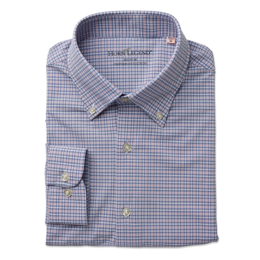 Navy Performance Button Down