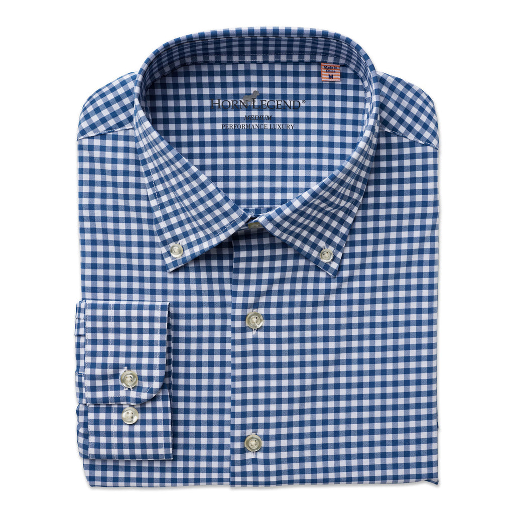 Navy Preformance Button Down 1