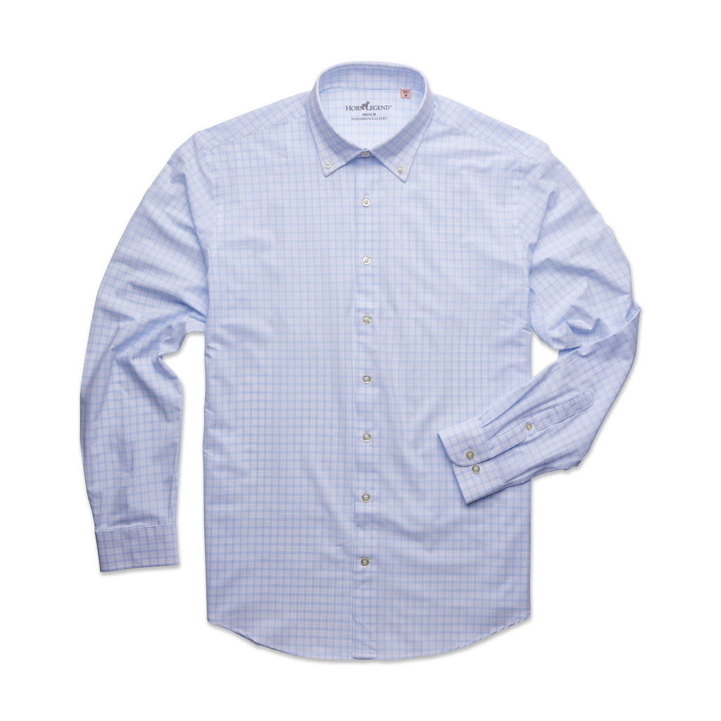 Ice Blue Preformance Button Down