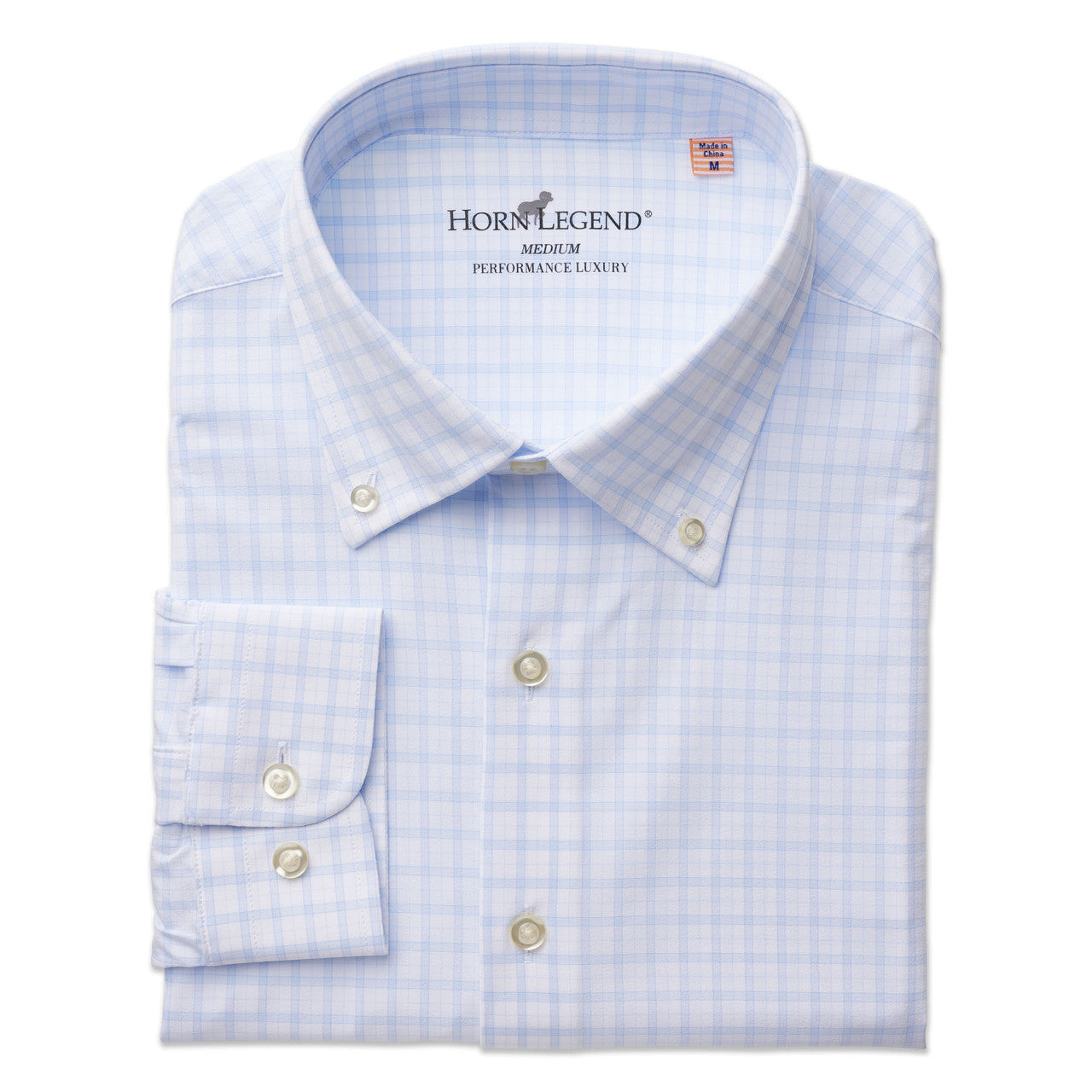Ice Blue Preformance Button Down