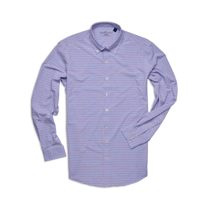 Brenham Performance Sport Shirt Serenity/Crimson