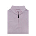 Duo tone blended cotton crew pullover light pink