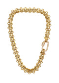 Pave Carabiner Necklace