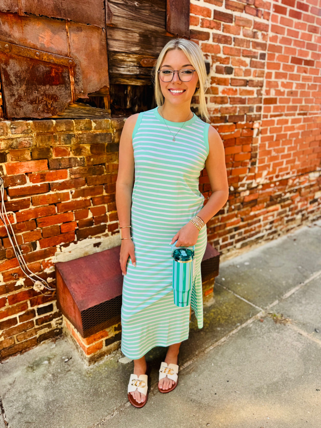 Ramona Stripe Tank Dress