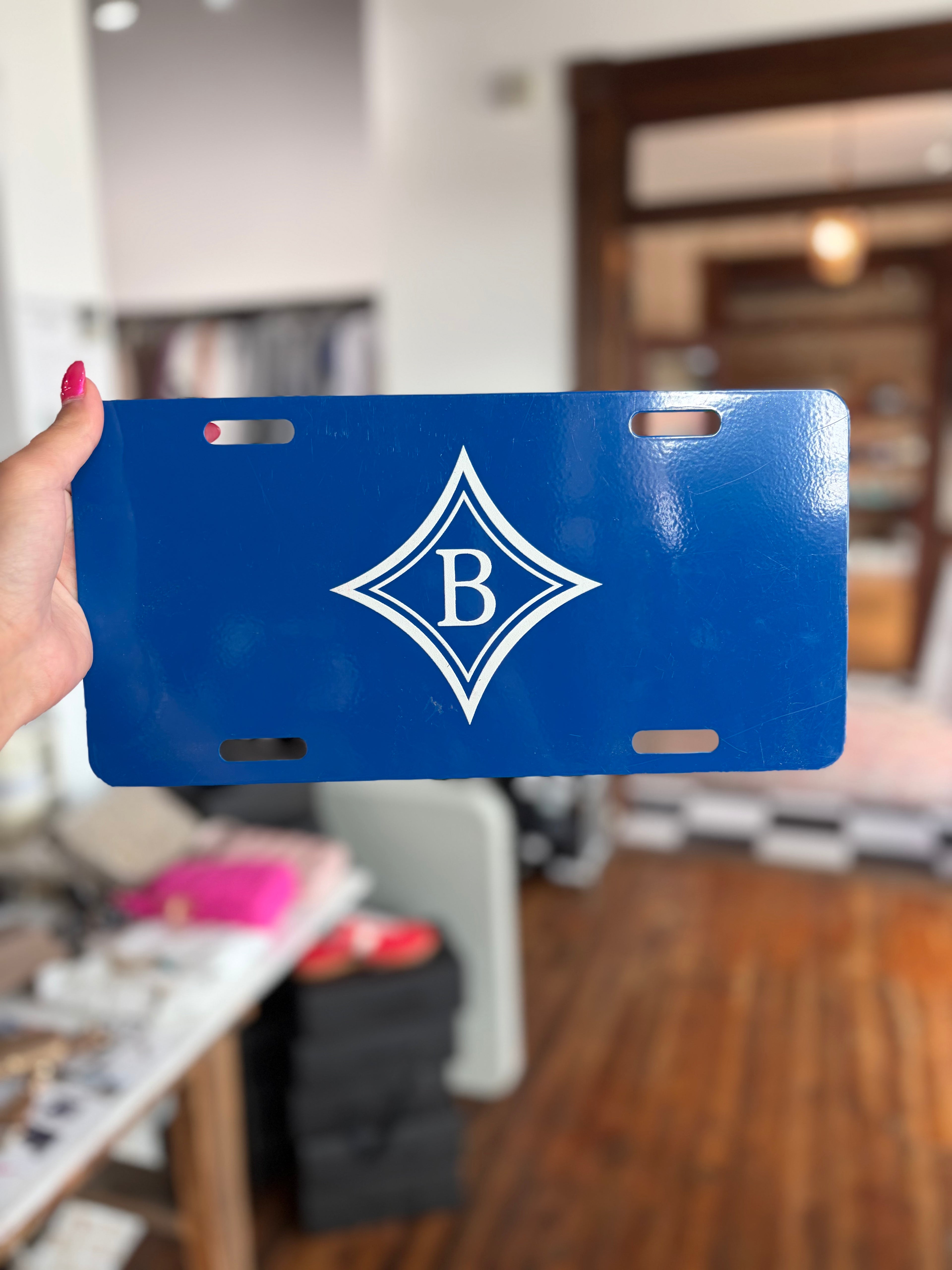 Brentwood Car Tag-Royal Blue