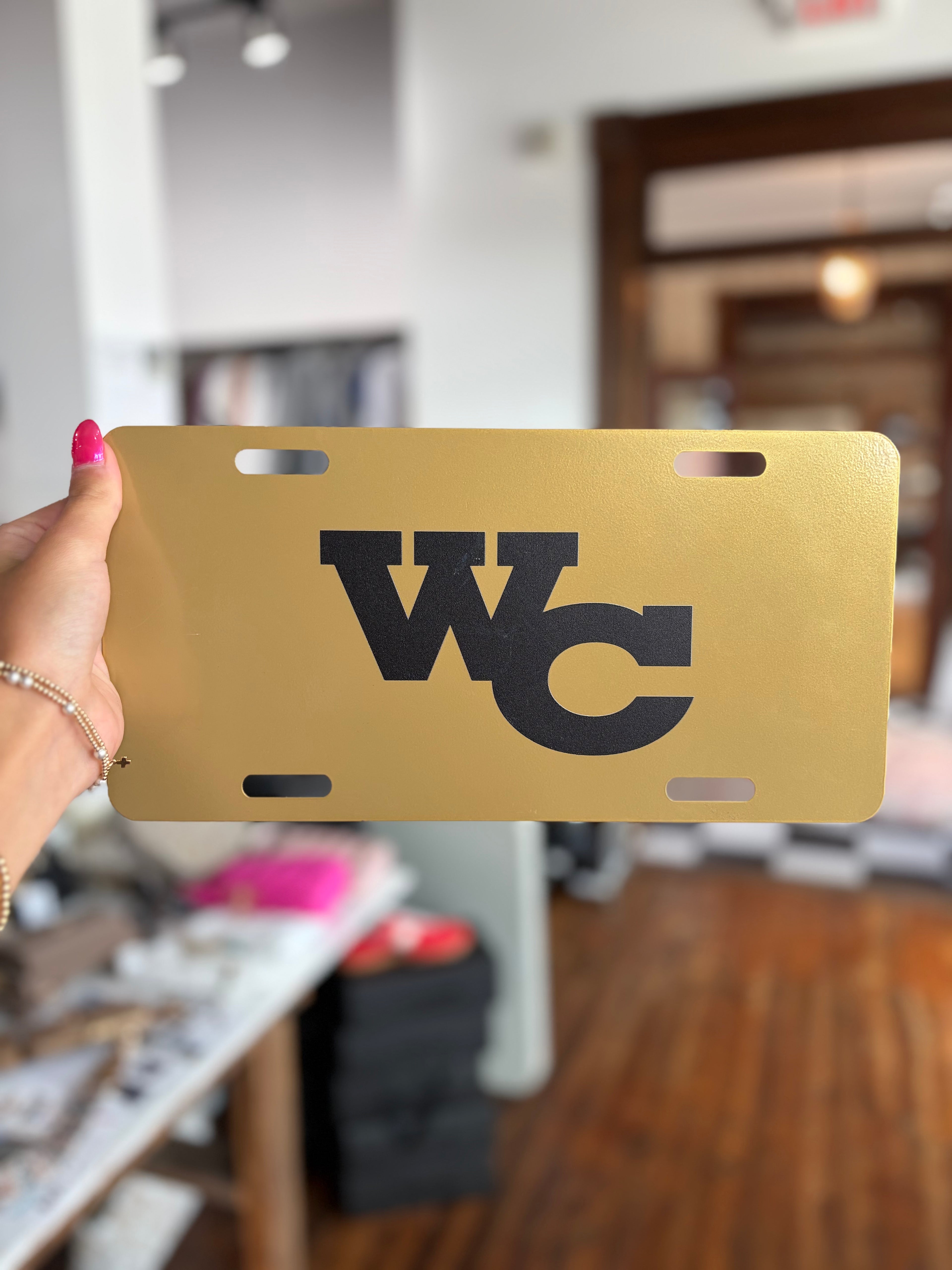 WC Car Tag-Vegas Gold