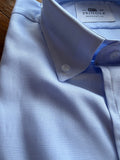 Blue Textured Button Down Shirt-Pringle Mercantile Label