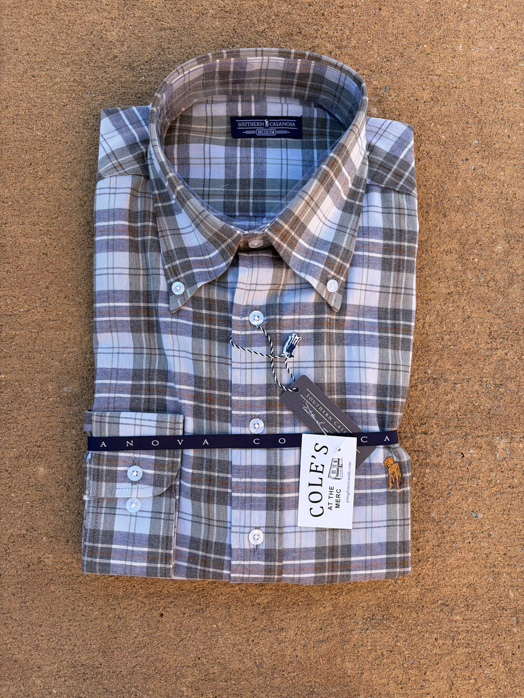 SC Button Down-Floodplain plaid