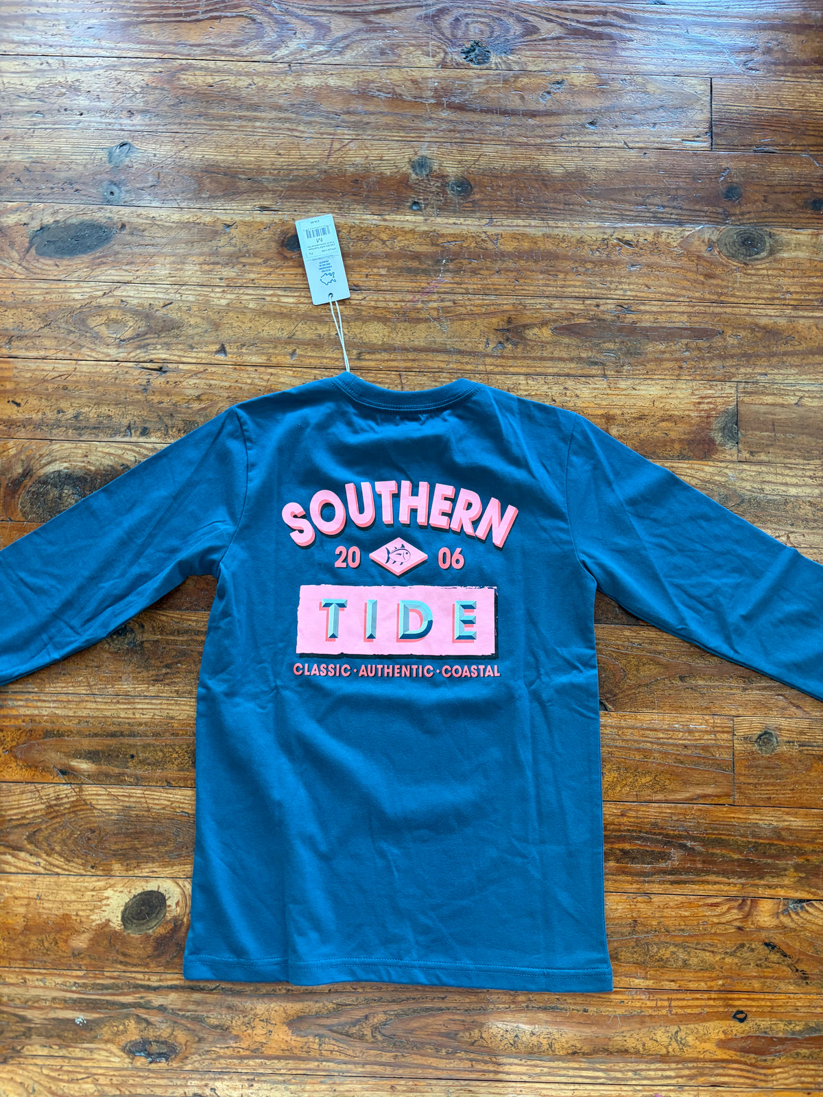 Youth LS Teal Haze Dimensional Tee