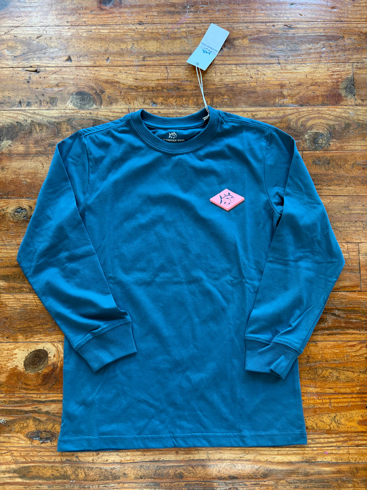 Youth LS Teal Haze Dimensional Tee