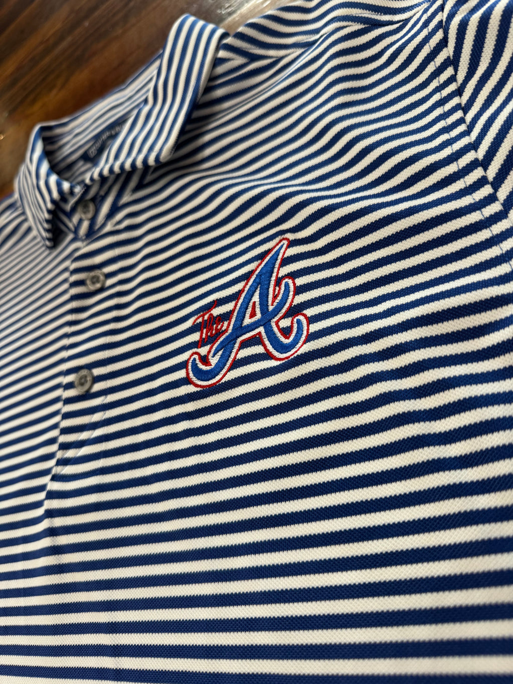 Virtue Eco Pique Stripe Recycled Polo