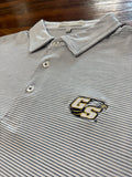 GSU Heathered Azalea Navy/White Perf Polo