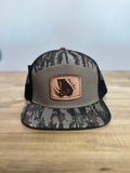 Flat bill hat realtree original  GA antler patch