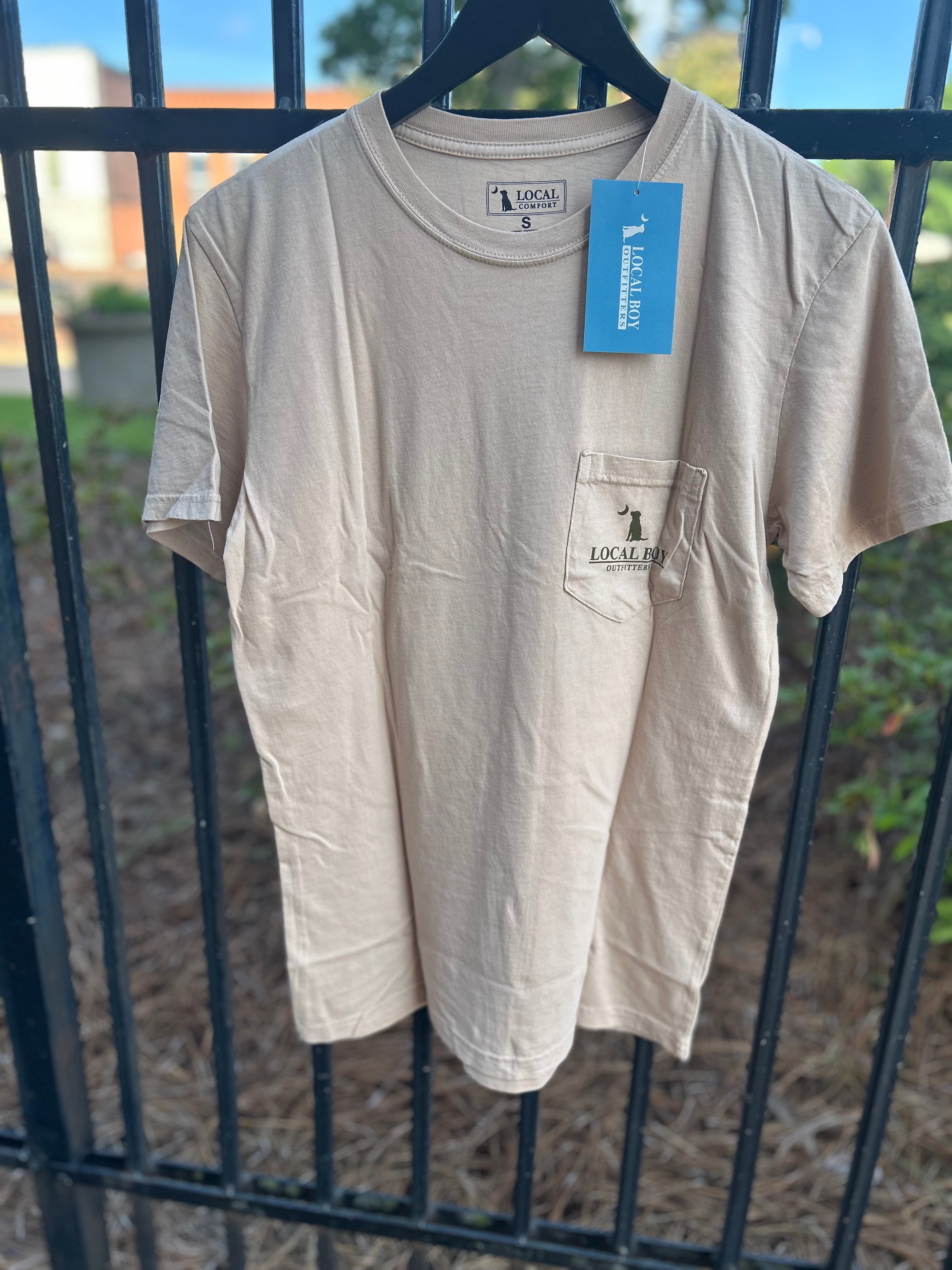 Old School Retrieve State SS Tee Latte