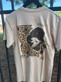 Old School Retrieve State SS Tee Latte