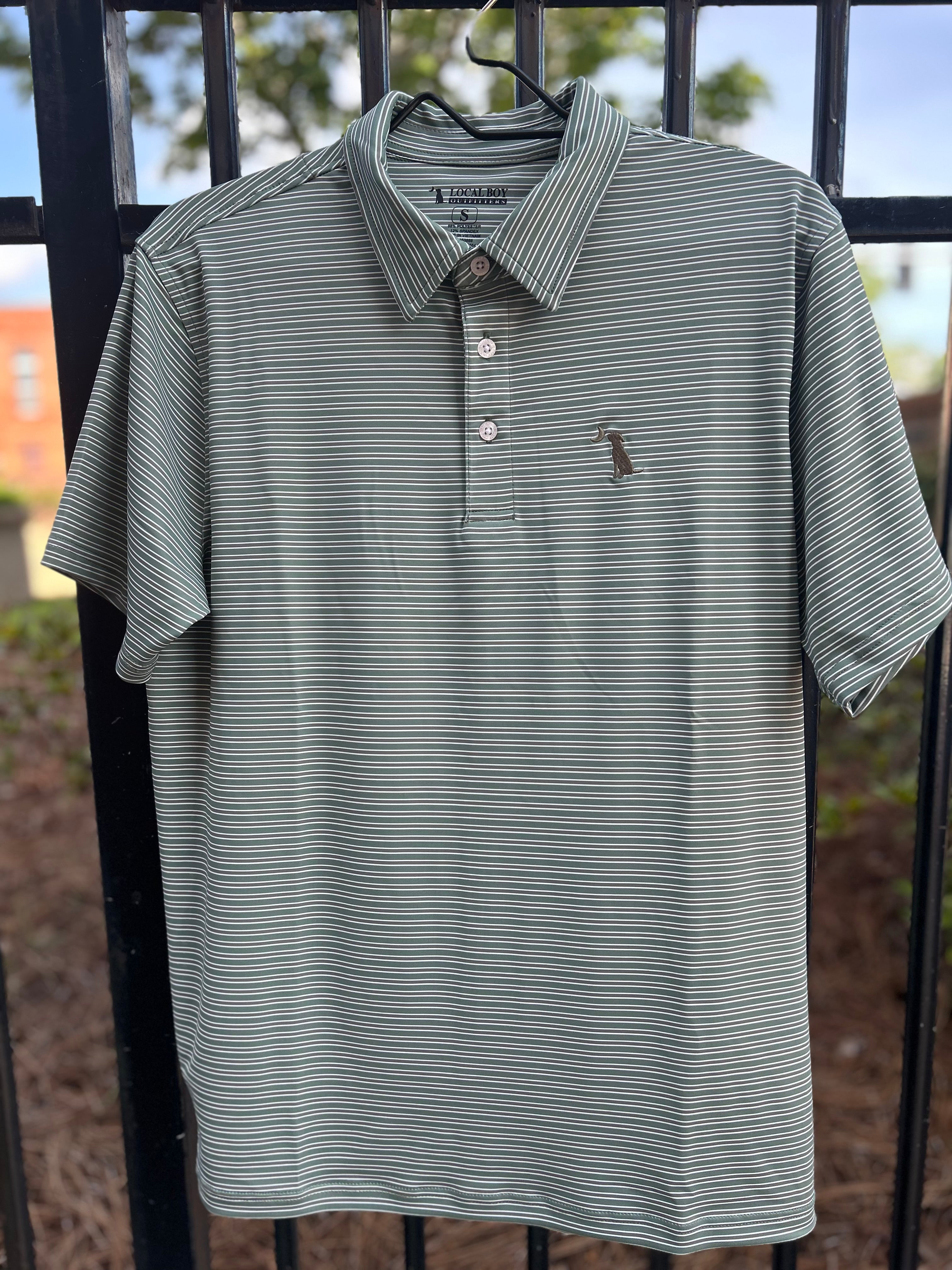 Surfside Polo Thyme/Olive/White