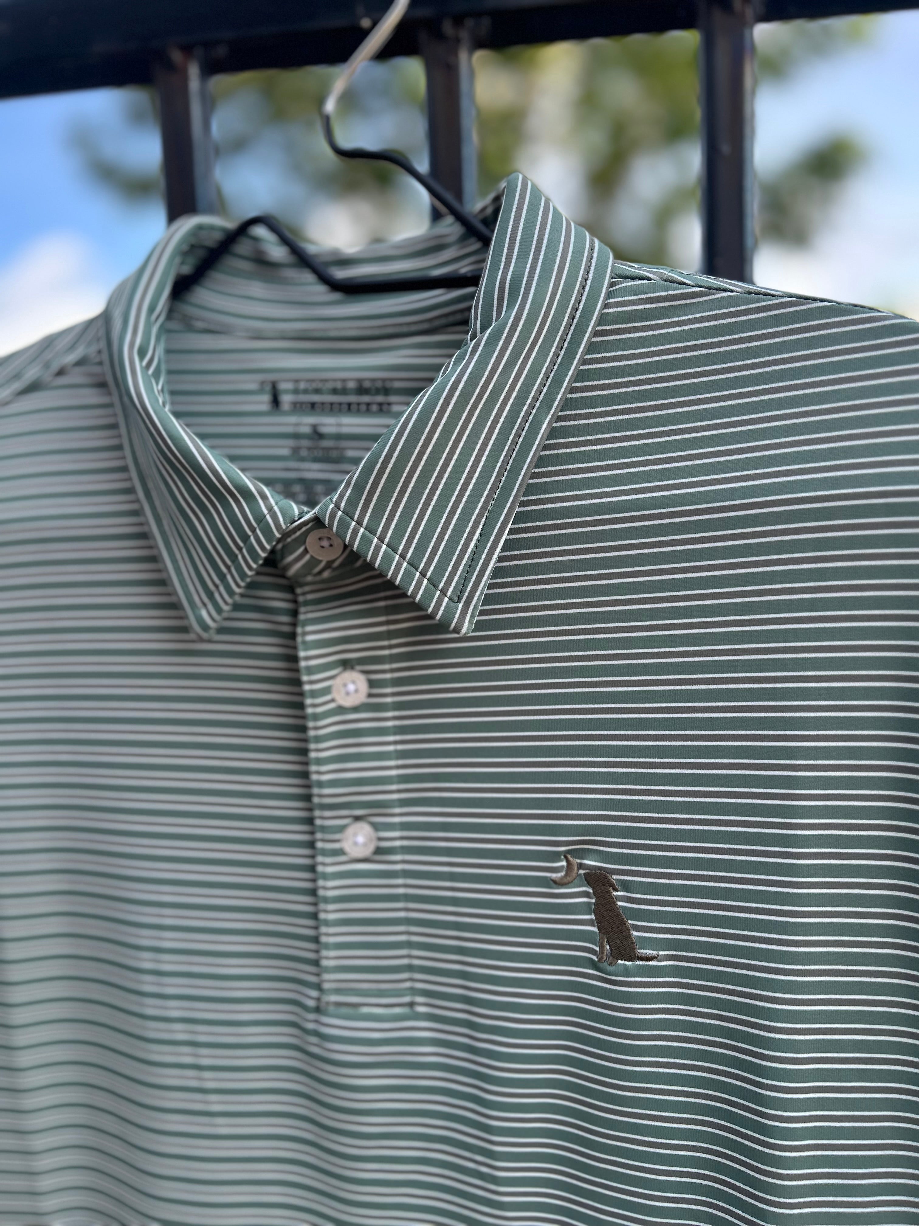 Surfside Polo Thyme/Olive/White