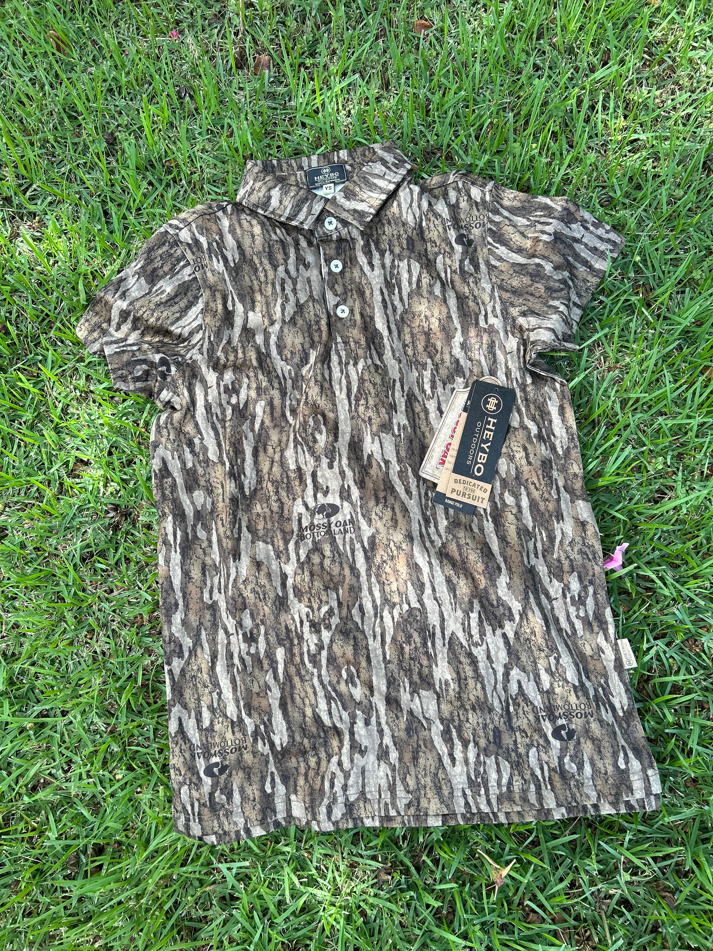 Youth Range Polo Mossy Oak Bottomland