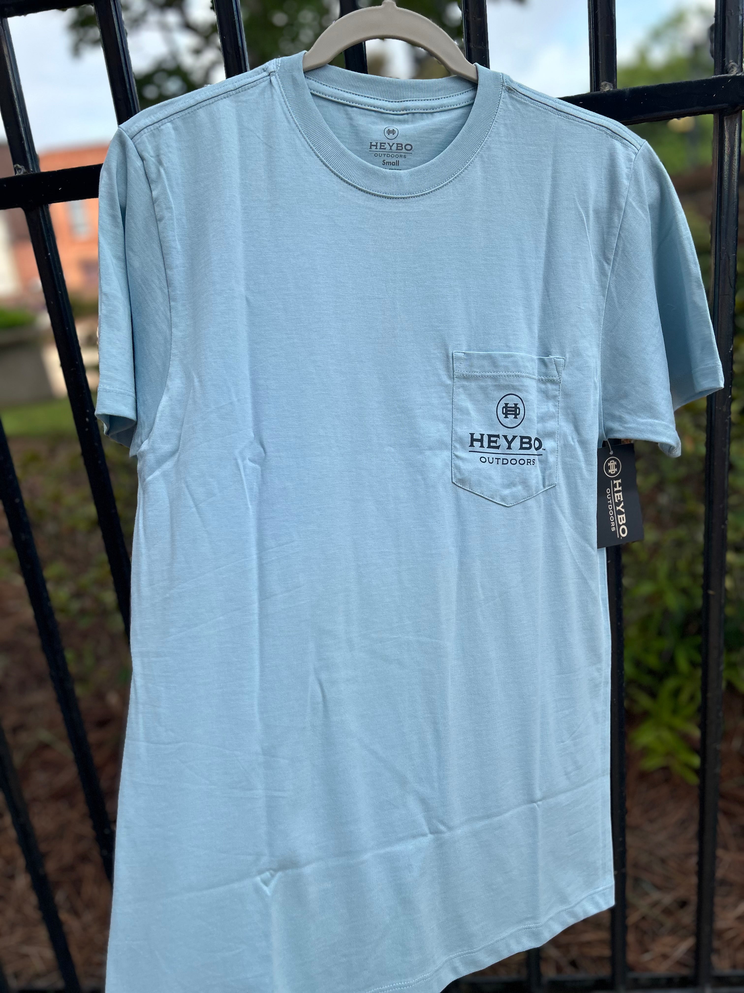 Mountain Label Tee - Chambray