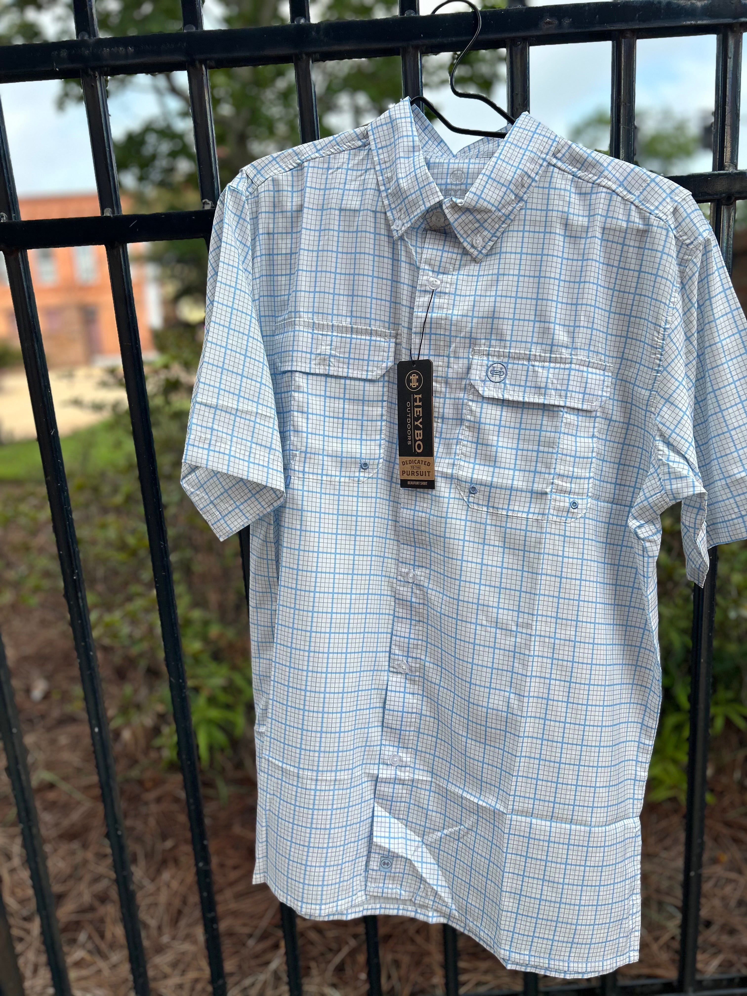 The Beaufort SS Button Down White Blue Plaid