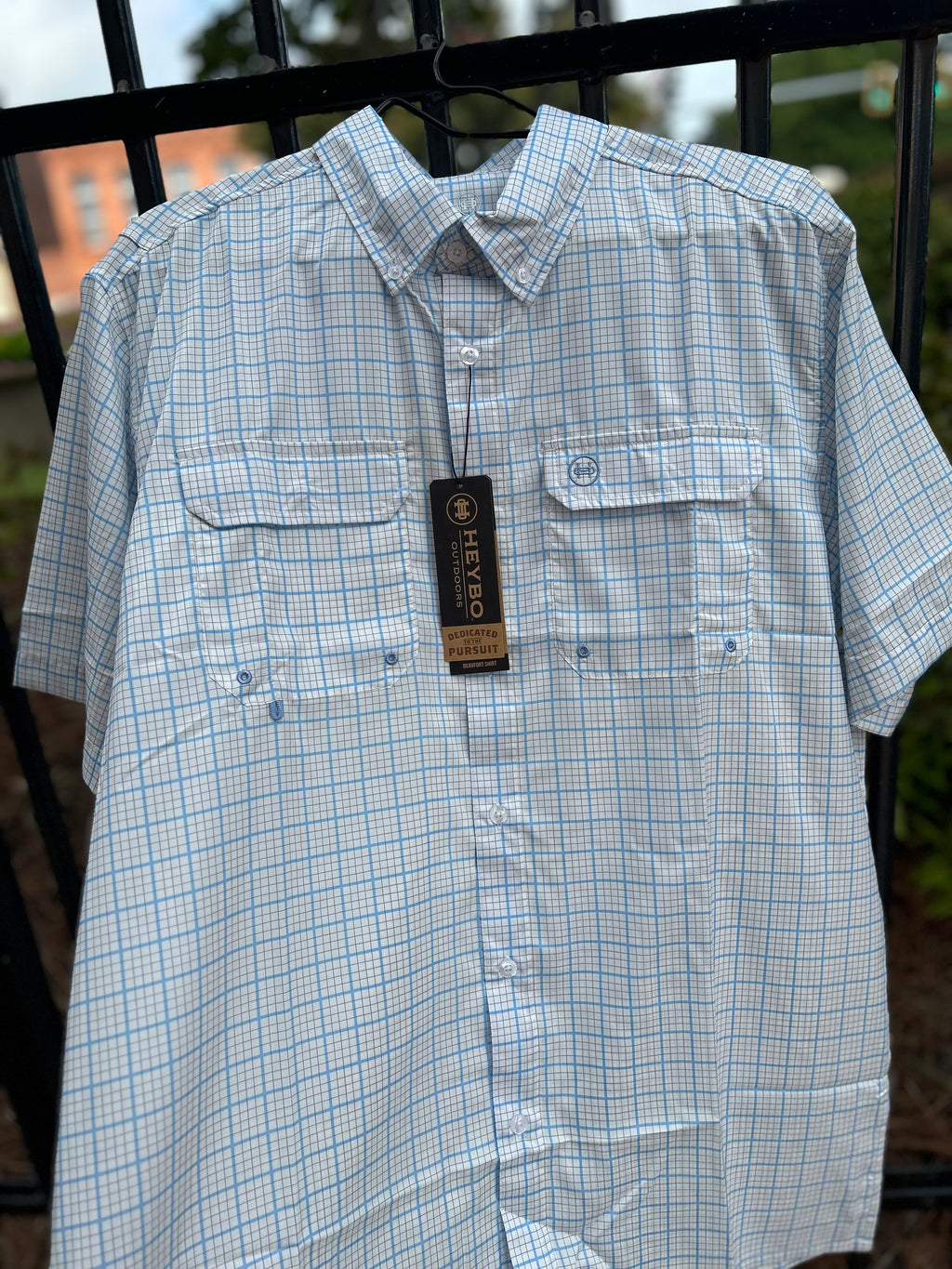 The Beaufort SS Button Down White Blue Plaid
