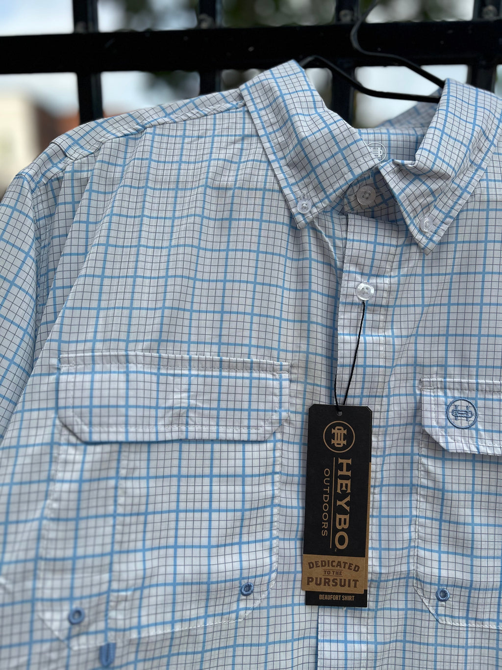 The Beaufort SS Button Down White Blue Plaid