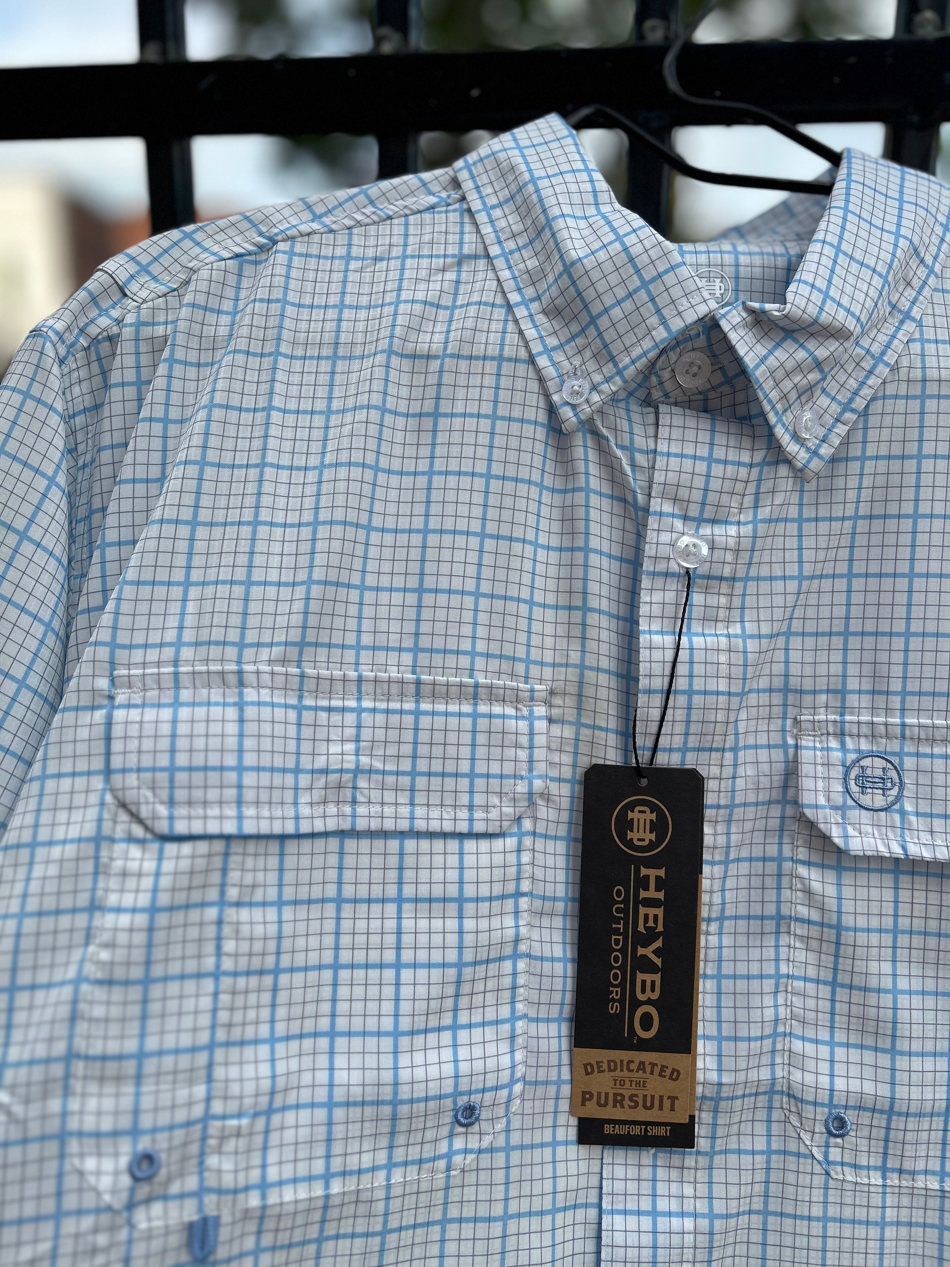 The Beaufort SS Button Down White Blue Plaid