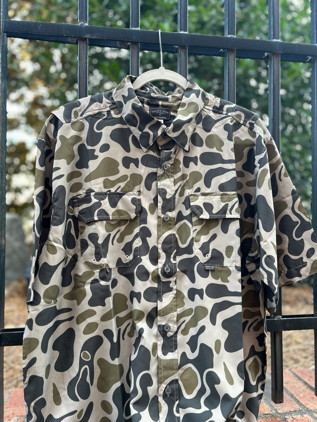 Camp Shirt Traditions Camo Olive