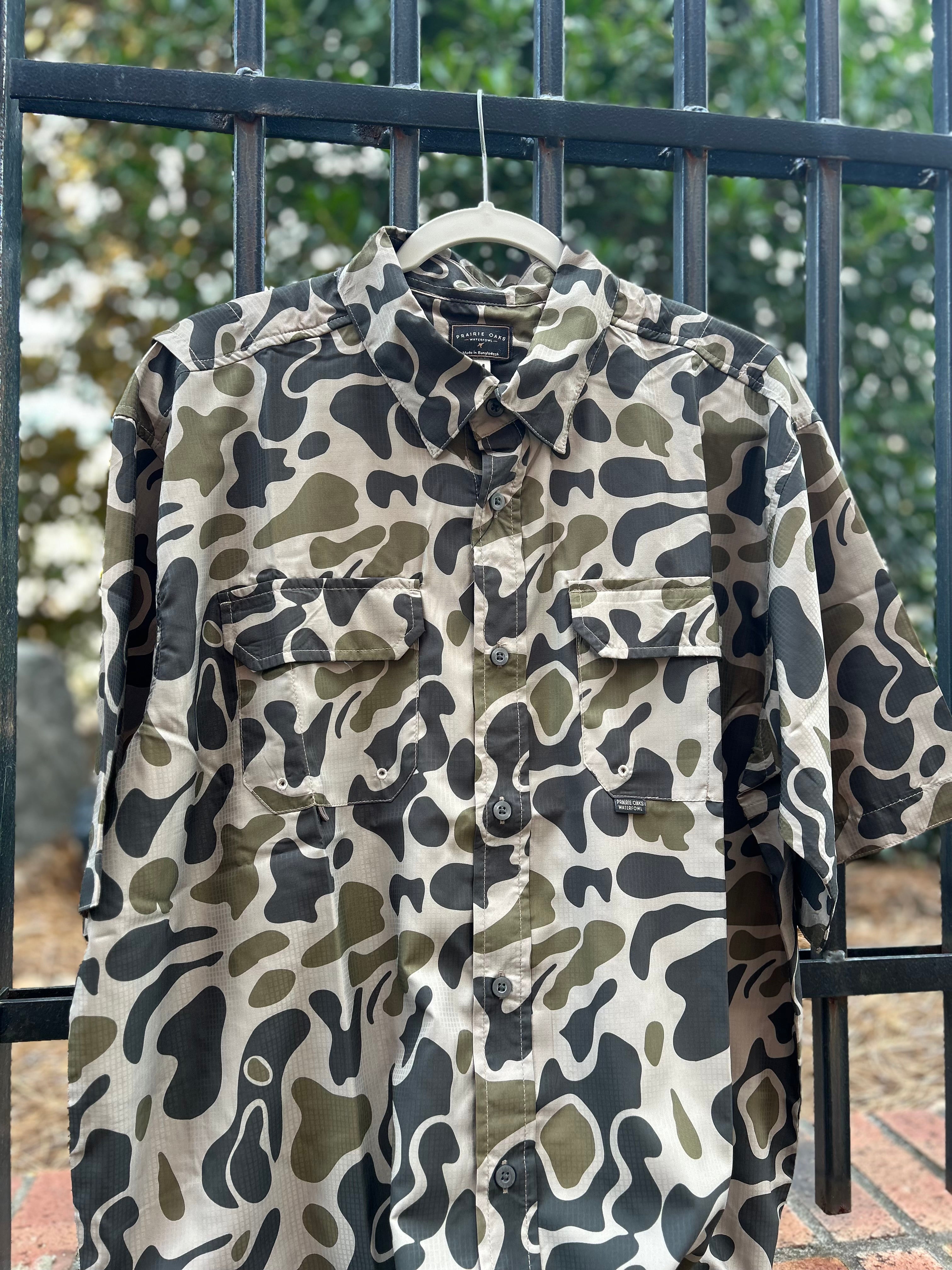 Camp Shirt Traditions Camo Olive