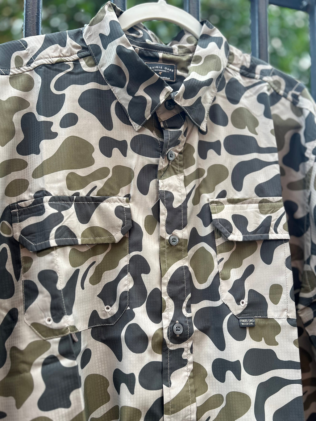 Camp Shirt Traditions Camo Olive