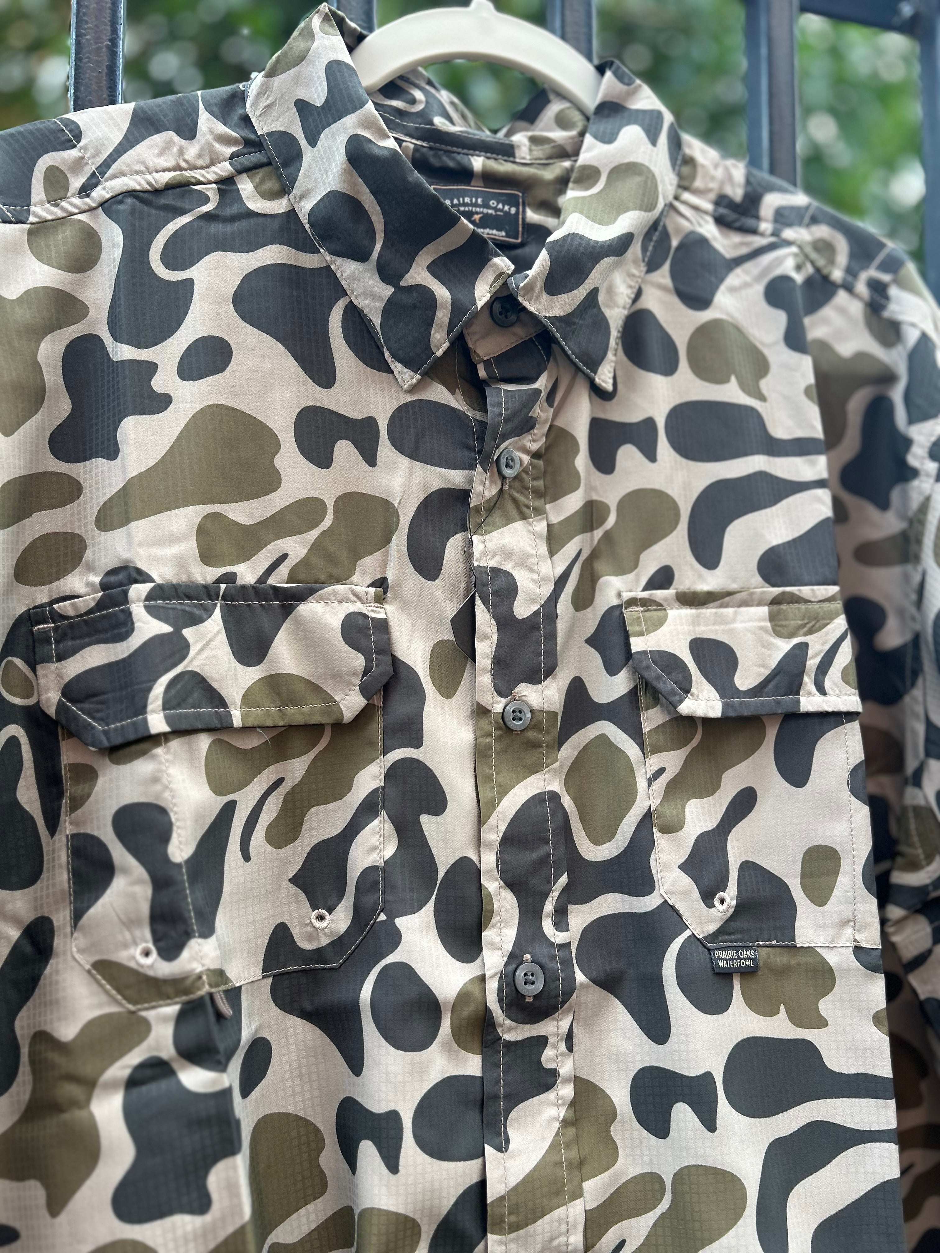 Camp Shirt Traditions Camo Olive