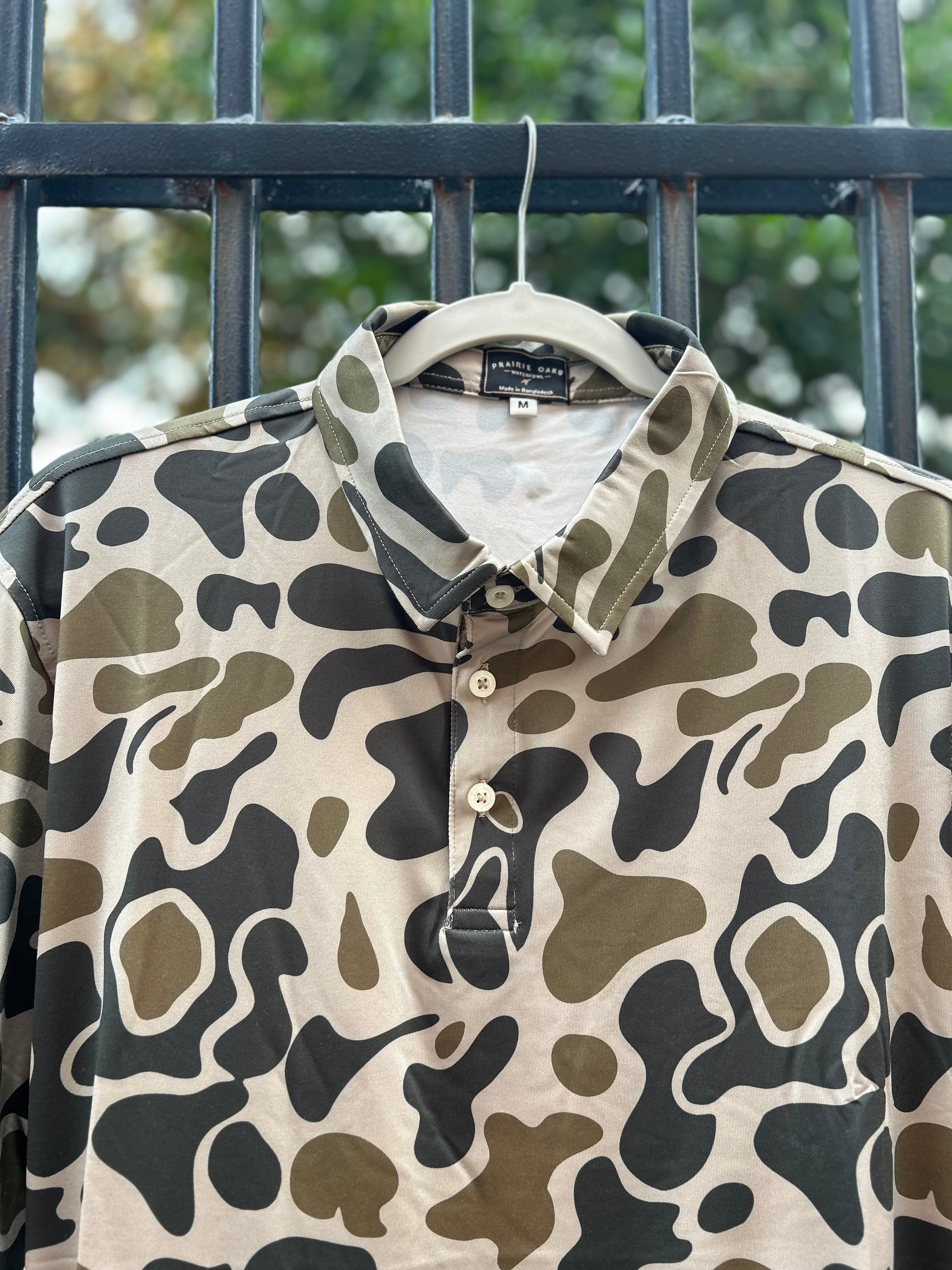 Praire Polo Traditions Camo Olive