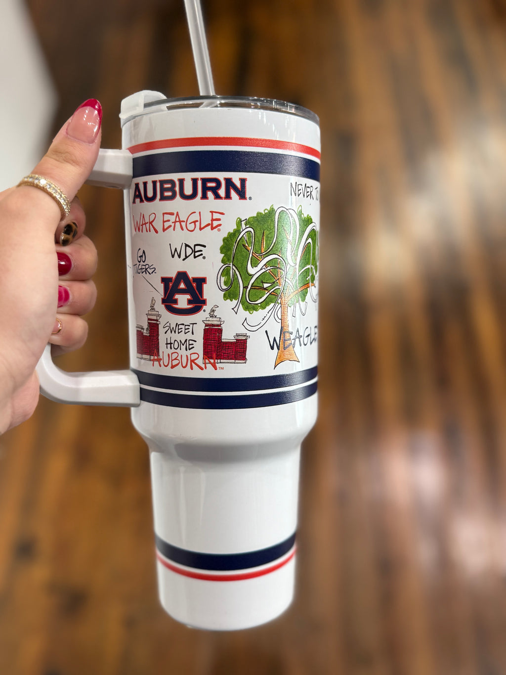 AU 40oz Tumbler w/ Handle