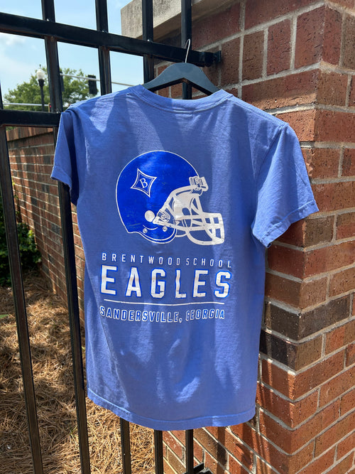 Brentwood Eagles Flo Blue Comfort Color Tee