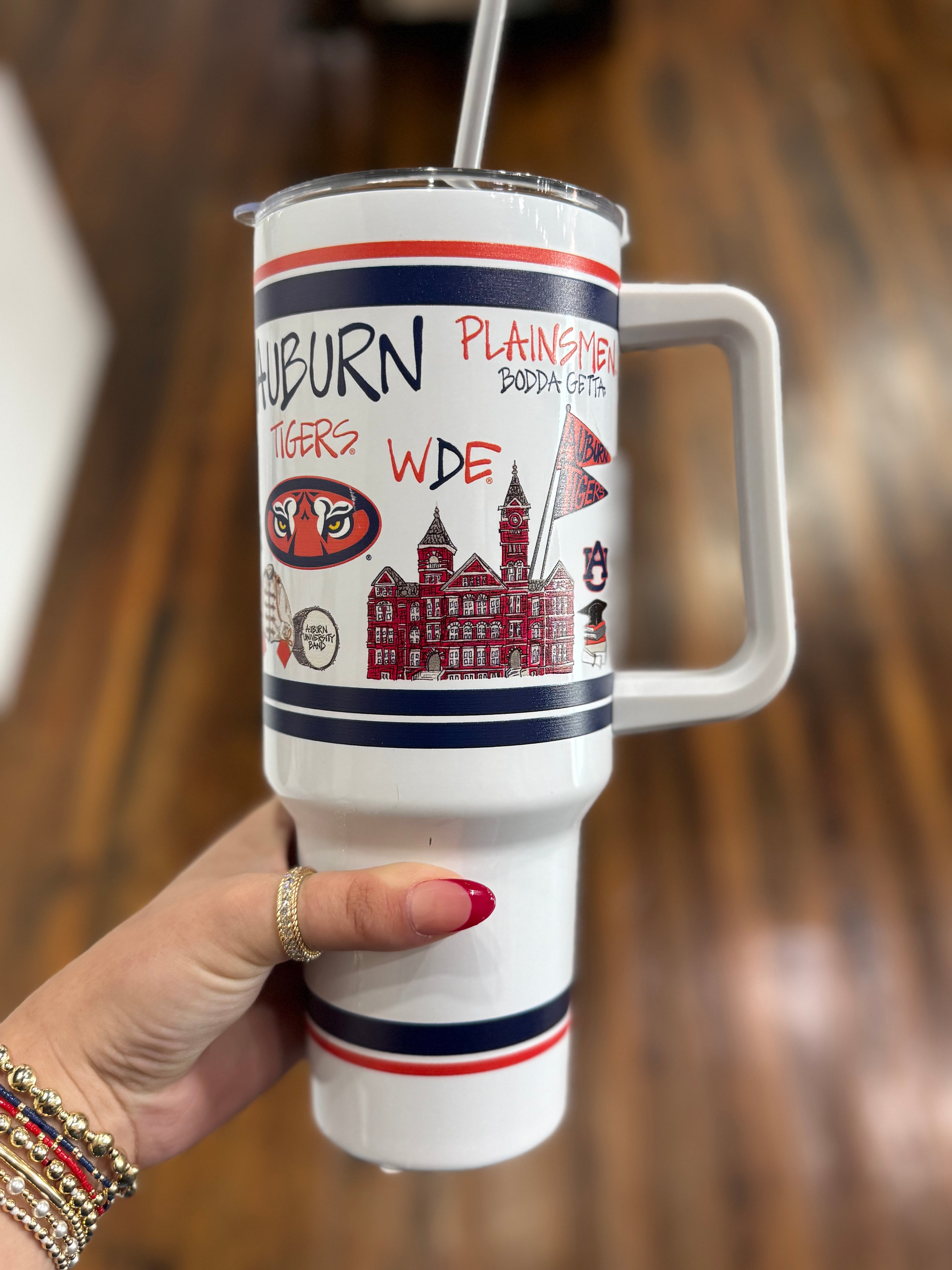 AU 40oz Tumbler w/ Handle