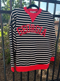 Yard Line Waffle Knit Crew In UGA