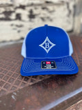 Brentwood Diamond B Richardson 112 Hat - Royal/White