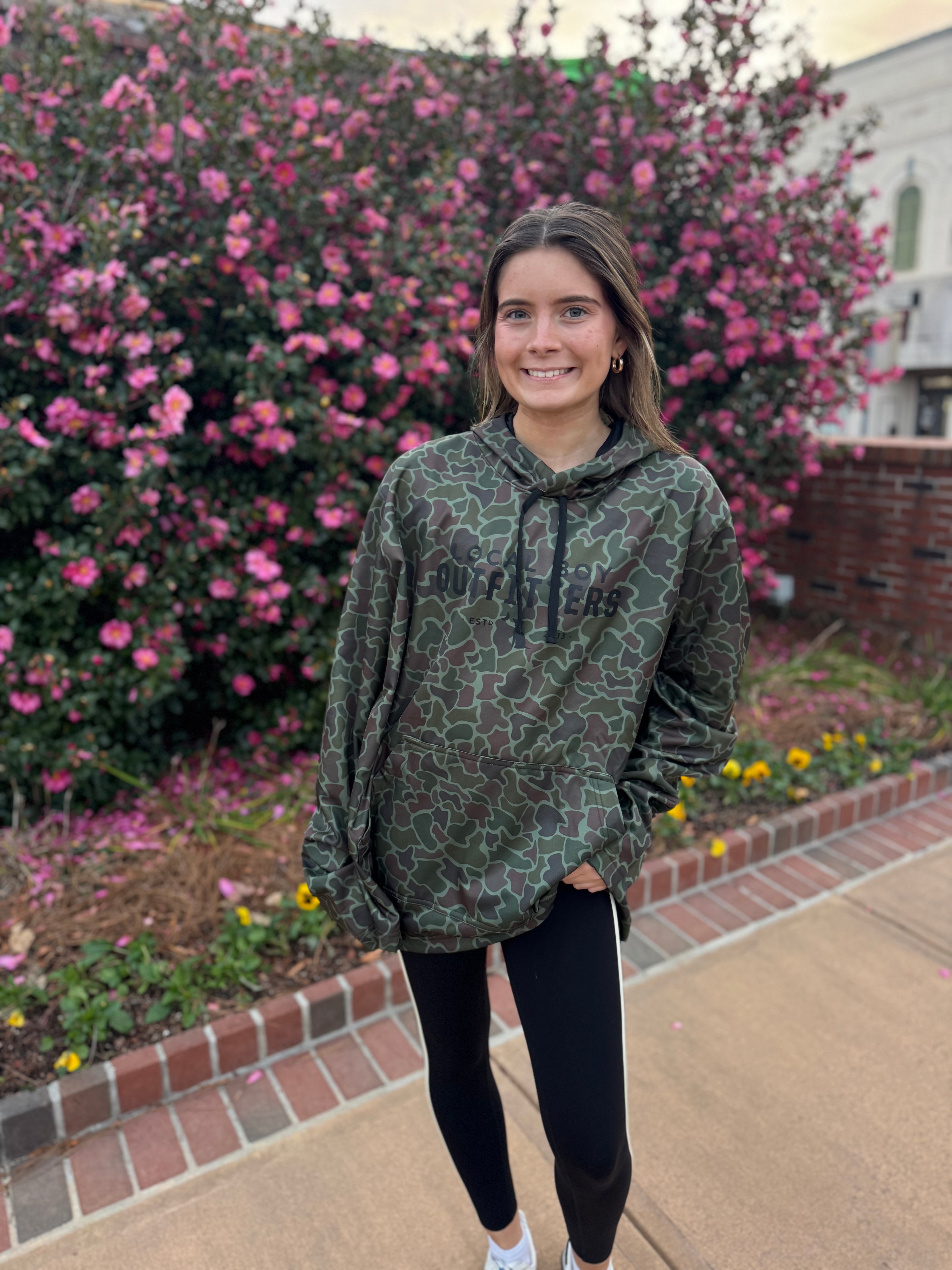 Printed Poly Fleece Hoodie Localflage